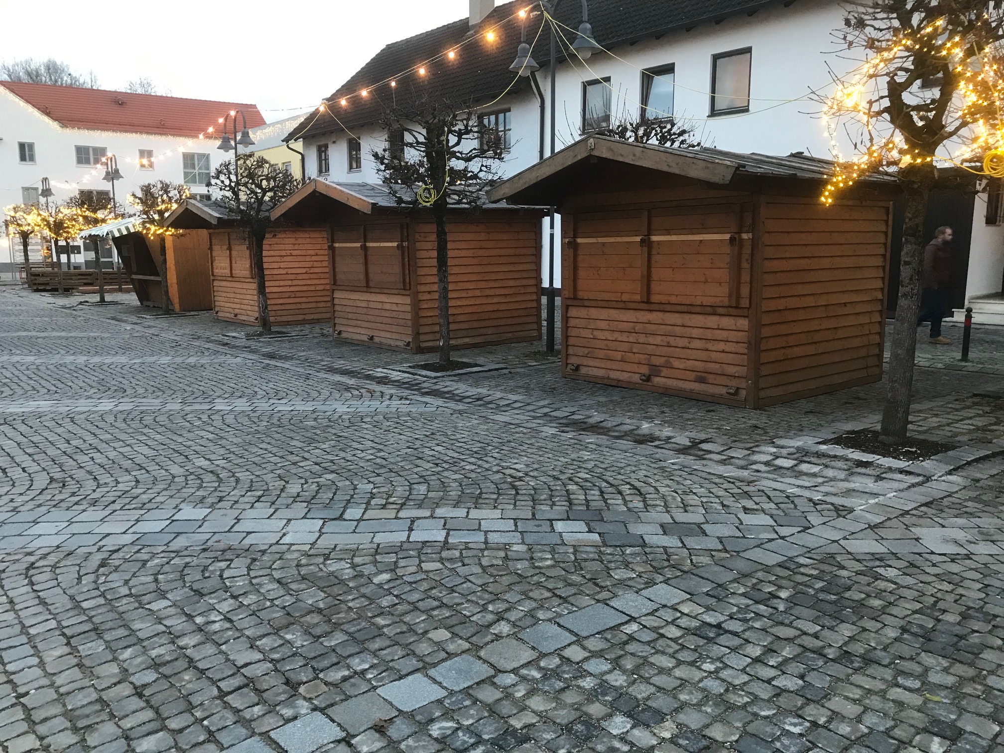 Christkindlmarkt Aufbau