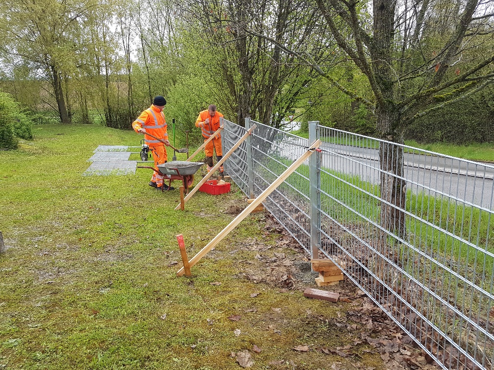 Spielplatz Erneuerung der Zäune