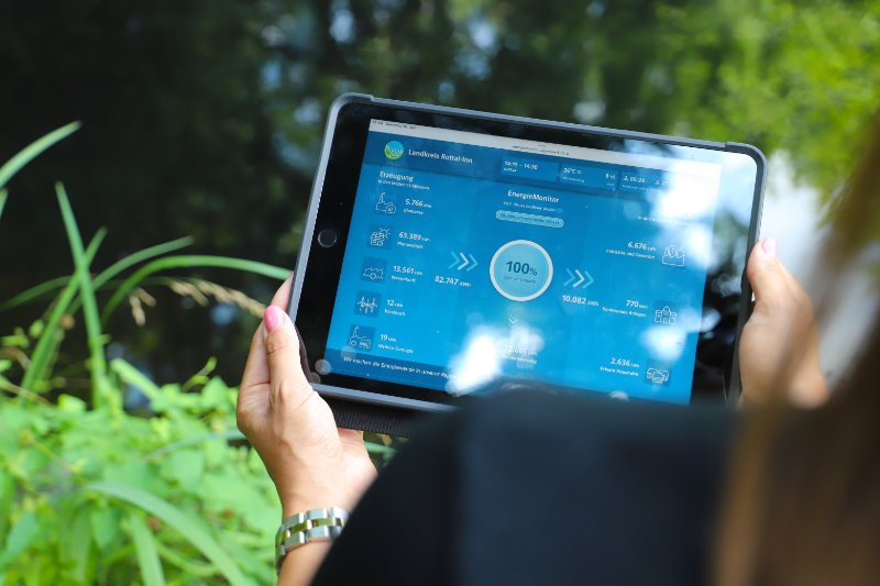 Energiemonitor Tablet